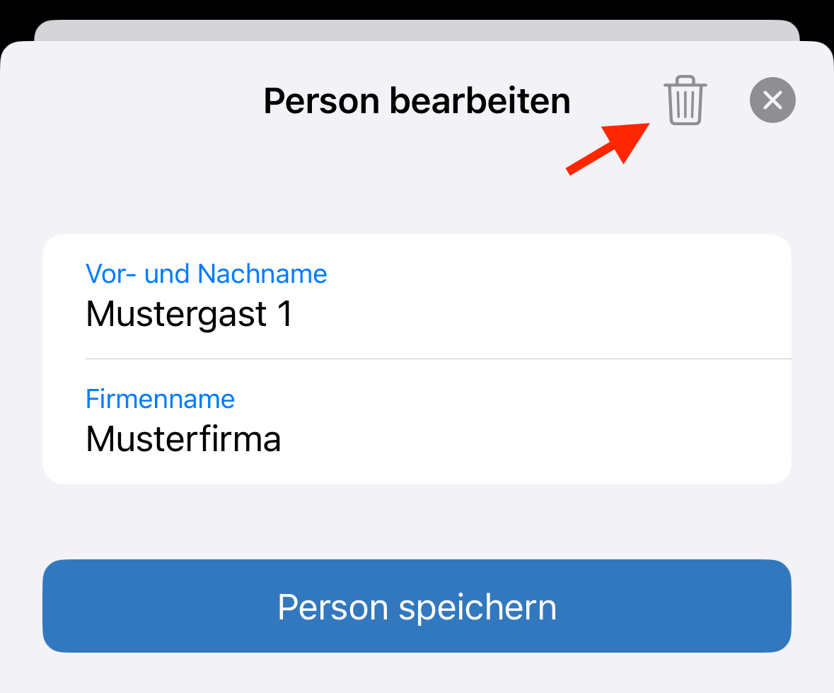 Person bearbeiten